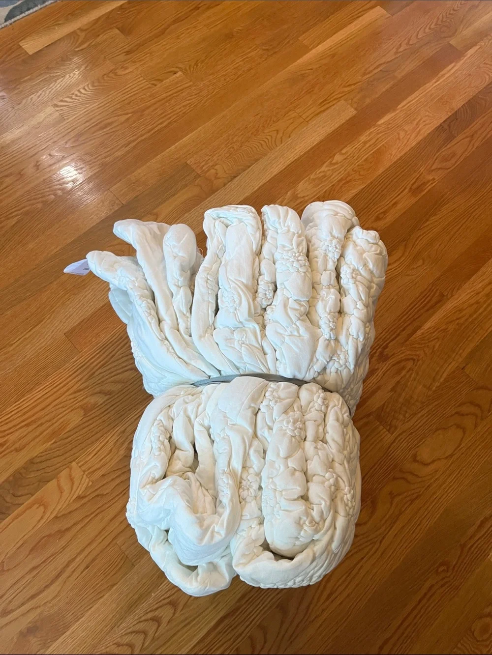 Anthropologie Textured Piazza Quilt King NWT